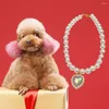 Collari per cani Collana con ciondolo per animali domestici di lunga durata Girocollo universale Regolabile Cat Small Puppy Jewelry Dress Up