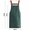 Nieuwe mode keukenschort vrouwen werkschort mannelijke chef-kok restaurant bar barbecue winkel coffeeshop schoonheid nagel studio uniform keuken L230620