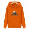 Men's Hoodies Men's Hoodie Versatile Bear Print Autumn And Winter Couples Wear Fashion Simple Casual Tops Pullovers