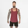 Mens Tank Tops Casual Fitness Sleeveless Gym Sports Running Vest Slim Muscle Bodybuilding Male Exercise Tee 230717