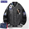 Men's Jackets Leather Baseball Jacket Fashion Varsity Bomber Sports Windbreaker Zipper Coats Outerwear Coat Size888VIFCM-6XL