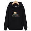 Men's Hoodies Men's Hoodie Versatile Bear Print Autumn And Winter Couples Wear Fashion Simple Casual Tops Pullovers