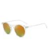 Gafas de sol Elbru Vintage moda mujer marco transparente polarizado colorido lente transparente gafas de sol clásicas sombrillas para hombres 230717