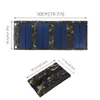 Batteries Foldable Solar Panel 5V 20W Power Bank For Cell Phone Outdoor Waterproof Usb Battery Charge Camping Accessories 230715