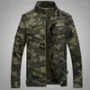 Vestes pour hommes 2023 armée militaire tactique Camouflage veste hommes grande taille 4XL Cargo Bomber Parkas mince col montant coupe-vent