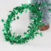 Świąteczna dekoracja gwiazda Garland, 7,5 m/rolka 10 Roll Bright Shiny Star Garland Star Tinsel Garlands Choink Tree Dekoracja przyjęcia Świąteczna ozdoba świąteczna