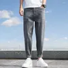 Jeans pour hommes hommes printemps et été mode tendance tout classique délavé léger élastique neuf Points Haren pantalon quotidien décontracté