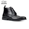 Adicione trabalho Saviano Up Boots Tio Veet Lace Boot Designer de moda não deslizante Handmade Sapatos de couro genuínos Men 552