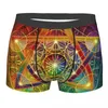 Cuecas Novidade Flor da Vida Boxers Short Masculino Confortável Espiritualidade Yoga Zen Mandala Cuecas Roupas íntimas