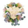 Guirnalda de regalo de guirnalda de vaca de montaña de flores decorativas artificial para ventana Pascua interior