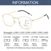Güneş Gözlüğü Multifokal Yuvarlak Gözlükler Mavi Ray Blokitasyon Blue Anti-Light Okuma Gözlükleri Optik Gözlük Erkekler Kadın Ofisi
