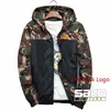 Men's Hoodies Tikka By Sako Finland Firearms Logo 2023 Men's Long Sleeve Splicing Camouflage Windbreaker Jackets Zip Coat Clothing