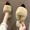 Slippers Aphixta Real Animal Fur Slides Slippers Lady Natural Mules Flip Flops Fluffy Fur Sandals Plush Shoes Amazing Present Y200106 Z230717