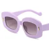 Fashion Sunglasses Women Candy Color Sun Glasses Irregular Adumbral Anti-UV Spectacles Oversize Frame Frame Eyeglasses Rice Nails Ornamental