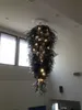 Nordic Aesthetic Chandelier Luxury Ceiling Light Christmas Tree Shape Artistic Hand Blown Hanging Pendant Lamp