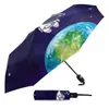 Paraplu Kosmos Ruimte Planeet Ballon Creatieve Paraplu Regen Vrouwen Automatisch Drie Opvouwbare Winddichte Parasol Parapluie