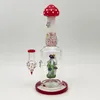 Champignons colorés Nouveau design populaire Perc Glass Bong Rig Bong en verre Bong en gros pour adulte