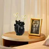 Vases Heart Vase Desktop Centerpiece Shape Resin Flowerpot Unique Dried Flower Container Home Decoration