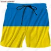 Pantaloncini da uomo Pantaloncini casual ucraini Bandiera da uomo dell'Ucraina Bandiera Stampata Abbigliamento patriottico Sport Corsa Fitness Pantaloncini Personalizzati S-6XL Z230717