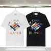 t-shirts de créateurs casablanc designer hommes femme t-shirts coton décontracté luxe s-xl noir et blanc T-shirt manches courtes Casablanc-A t-shirts de luxe streetwear