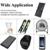 Batterier 30W Solpanel USB Vattentät utomhusvandring Camping Portable Cells Batteriladdningsplatta för mobiltelefon Power Bank 230715