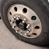 All Terrain Wheels 20PCS 33mm Chrome Lug Nut Covers Push On ABS Plastic Push-on Flanged For Semi Trucks