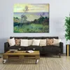 Handgemaakte Claude Monet Olieverf Klippen van Varengeville Windvlaag 1882 Moderne Canvas Kunst Modern Landschap Woonkamer Decor