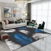 Mattor modern minimalistisk geometrisk fjäder vardagsrum matta europeisk hushålls soffbord soffa matta badrum icke-halkmatta r230717