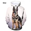 Męskie z kapturem 2023 Fashion Funny Dog 3D Printed Hoodie Hoodie Shepherd Sport dla mężczyzn i kobiet