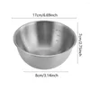 Skålar rostfritt stål blandningsskål hem kök sallad förvaring återanvändbar lätt att rengöra för matlagning bakning prepping