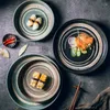 Tallrikar fancity japansk middagsplatta kreativ keramik avancerad stil bordsartiklar set djup platt stor plat