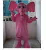 Hallowee Pink Elephant Mascot Costume Top Quality Cartoon Animal Anime theme character Carnival Adult Unisex Dress Christmas Birthday Party Outdoor Outfit
