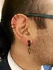 Rücken Ohrringe 1 Stück Edelstahl Punk Mann Clip On Ohrring Manschetten Geometrie Anhänger Baumeln Fake Hoop Piercing Huggies Ohrring Frauen