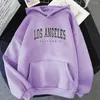 Herrtröjor los angeles 91 överdimensionerade hoodie män mode harajuku estetik långärmad tröja fyra säsonger stilig lös vanlig