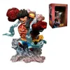 Anime Manga 15CM Bonito Luffy Gear 4 Estatueta One Piece Anime Figura de Ação Adulto Crianças Brinquedos Japão Manga Cartoon Presente Frete Grátis Itens L230717