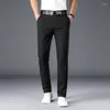 Pantalon homme printemps été droit décontracté affaires Invisible Double fermetures éclair entrejambe ouvert couleur unie pantalon vêtements grande taille