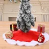 Décorations de Noël 38 cm grand arbre jupe rouge blanc pour la décoration de la maison année décor cadeaux EL