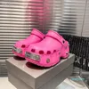Mode Sommer Frauen Erhöhen Hausschuhe Sandalen Pool Spaß Anti-Kollision Und Anti-Rutsch Sliders Italien Gummi Leder Slides Designer Scuffs Hausschuhe EU 35