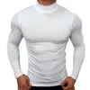 T-shirt de course T-shirt de compression pour hommes Fitness Workout T-shirt à manches longues Gym Training Tops Muscle Tees