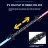 LED Light Sticks Lightsaber 80cm RGB Laser Sword Toys Saber 7 Colors Change Kids Telescopic Force FX FOC Blaster Jedi Boys Gift 230617