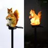 Solar LED Light Outdoor Waterproof Squirrel Animal Modeling Lawn Decoration Garden Lighting