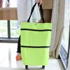 Storage Bags Foldable Shopping Bag Trolley Oxford Cart On Wheel Handbag Eco-Friendly Reusabl Organizer Vacuum Things