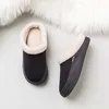 Inverno Uomo Pantofole di cotone Bagno Peluche Scarpe Uomo Caldo Australia Stile Uomo Pantofole morbide per la casa Coperta Uomo Solido Adulto Pantufa L230704