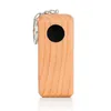 Latest Smoking Mini Natural Wooden Pipes Portable Keychains Ring Dry Herb Tobacco Filter Handpipes Straight Rod Innovative Cigarette Holder Pocket Wood Tube DHL