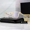 2023 Moda Tasarımcısı Güneş Gözlüğü Yüksek Kaliteli Güneş Gözlüğü Kadın 102 Erkek Gözlük Kadın Güneş Cam UV400 Lens Unisex Box