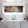 Занавесные кофейные зерна крупным планом кухни для кухни маленькое окно valance valince roft slear nailbom