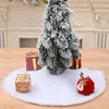 Décorations de Noël 38 cm grand arbre jupe rouge blanc pour la décoration de la maison année décor cadeaux EL