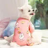 Hondenkleding Pet Pyjama Leuke Print JumpSuit Zachte Puppy Rompertjes Outfit Voor Kat Kleine Middelgrote Honden Vierpoot Kleding