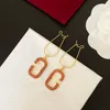 Pendientes de diamantes huecos Chic Charm Pendientes de oro Mujeres Eardrops Diseñador de joyas Joyas de fiesta Tocado con paquete de caja