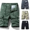 Running Shorts Men's Active Normal Waist Loose Multi Pocket Versatile Twill Cargo Mens Stretch Medium